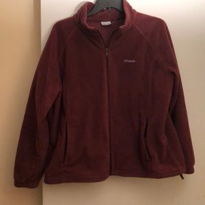 Columbia 3x rusty red zip up